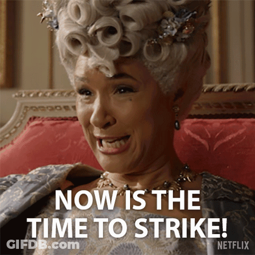 Woman Sitting On Couch Now Is The Time To Strike GIF