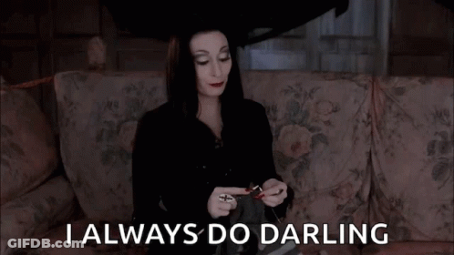Woman Sitting On Couch Saying I Always Do Darling GIF