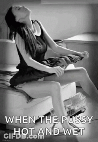 Woman Sitting On Couch Taking Off Dress GIF