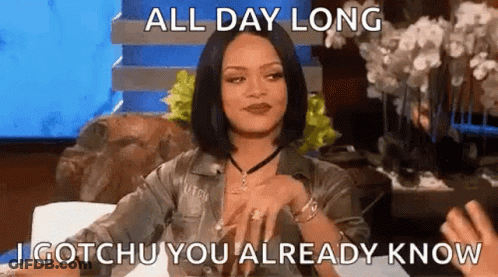 Woman Sitting On Couch Talking To Man GIF