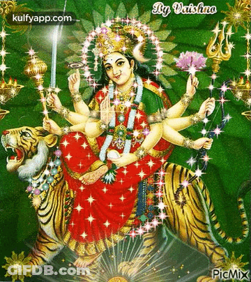 Woman Sitting On Tiger Kulfyapp.com GIF