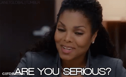 Woman Sitting With Are You Serious GIF
