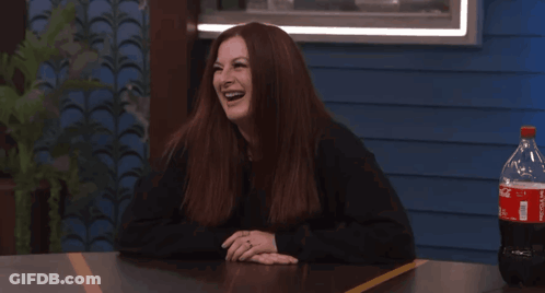 Woman Sitting With Coca Cola GIF