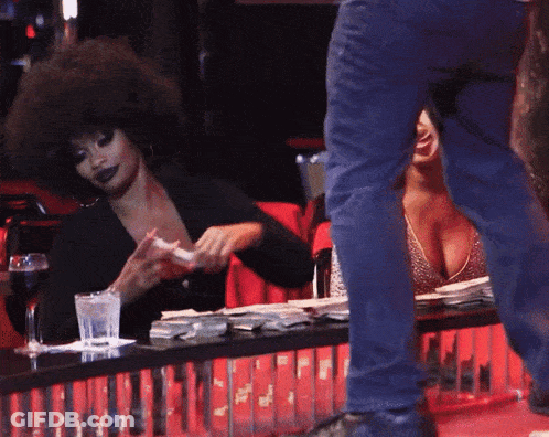 Woman Sitting With Glass Of Water GIF