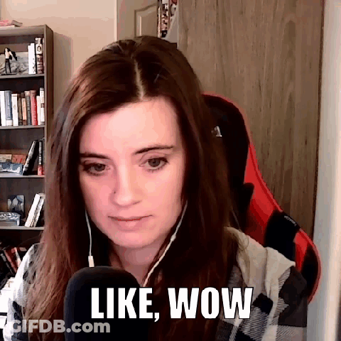 Woman Sitting With Headphones And Microphone GIF
