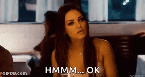 Woman Sitting With Wine Hmm... Ok GIF
