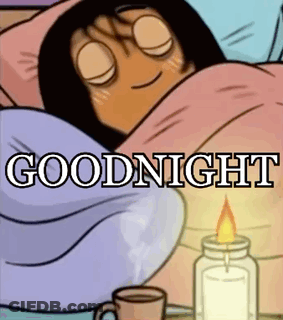 Woman Sleeping Under Blanket Next To Candle And Coffee GIF