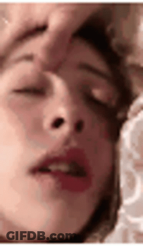 Woman Sleeping With Man Touching Face GIF