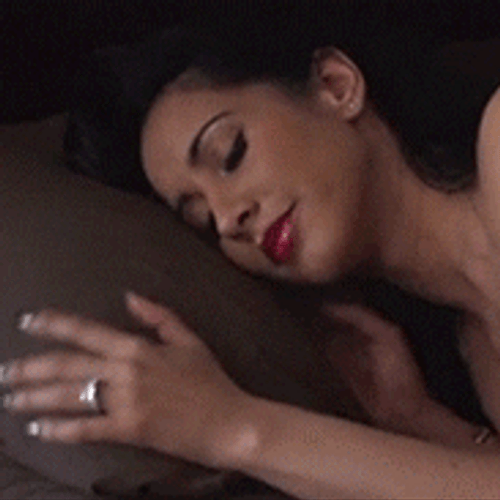 Woman Sleeping With Money GIF