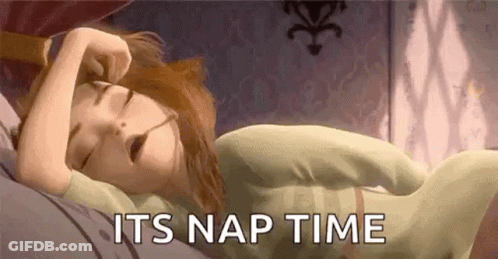 Woman Sleeping With Nap Time GIF