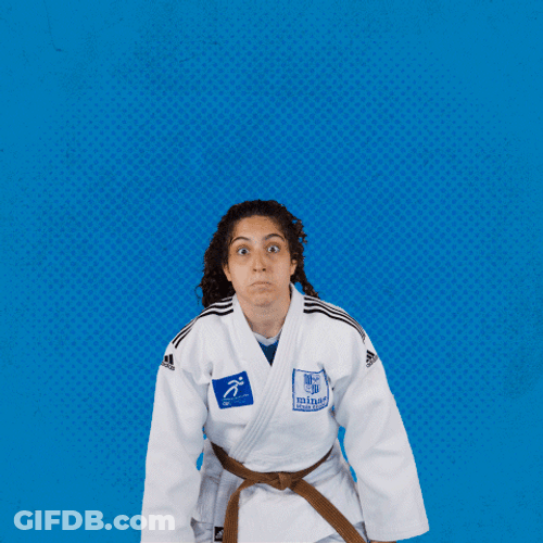 Woman Slow Judo Chop GIF