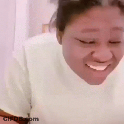 Woman Smiling And Making Funny Face GIF
