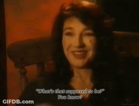 Woman Smiling Asking What's That GIF