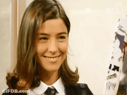 Woman Smiling At Rec Sign GIF