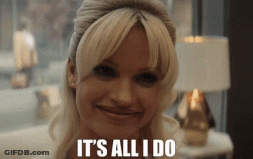 Woman Smiling Behind Its All I Do GIF