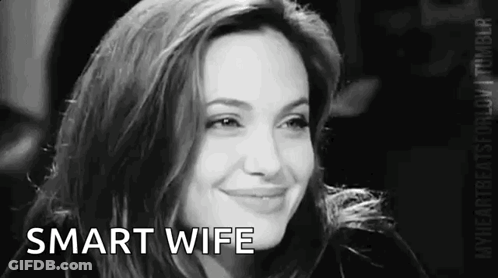 Woman Smiling Black And White Photo Smart Wife GIF