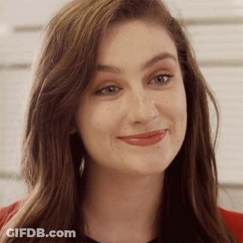 Woman Smiling Close Up GIF