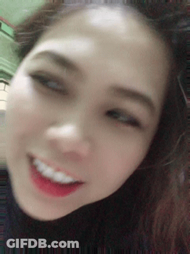 Woman Smiling Close Up GIF