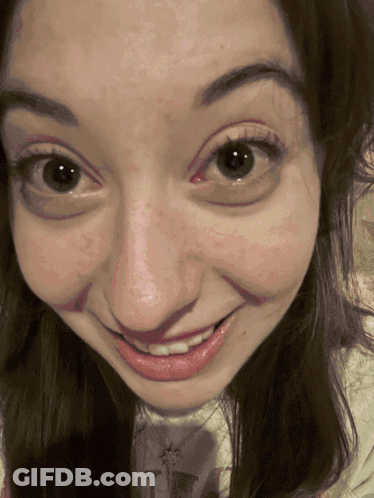 Woman Smiling Close Up GIF