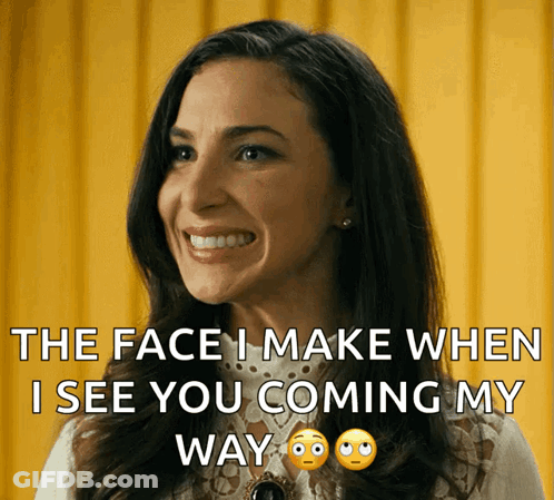 Woman Smiling Face When Seeing You GIF