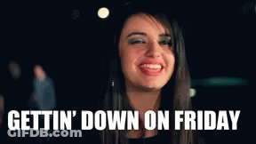 Woman Smiling Gettin Down On Friday GIF