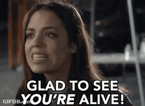 Woman Smiling Glad To See You're Alive GIF
