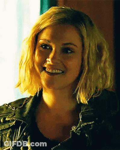 Woman Smiling In Black Jacket GIF