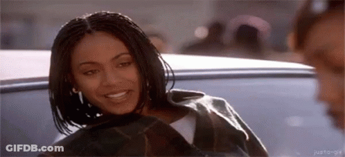 Woman Smiling In Driver Seat GIF