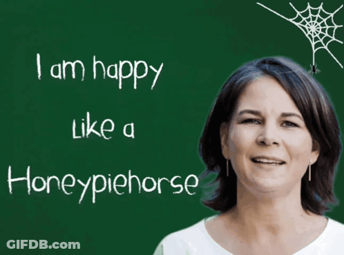 Woman Smiling In Front Of Chalkboard I Am Happy GIF