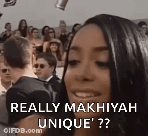 Woman Smiling In Front Of Crowd Says Really Makhiyah Unique GIF