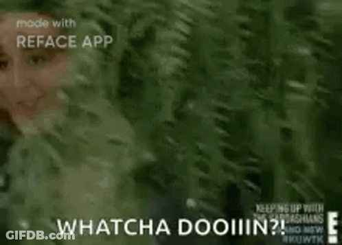 Woman Smiling In Front Of Tree Whatcha Dooiiiin GIF