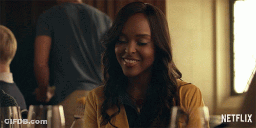 Woman Smiling In Netflix Ad GIF