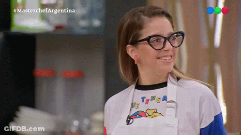 Woman Smiling In Tengo Smiles Shirt And Glasses GIF