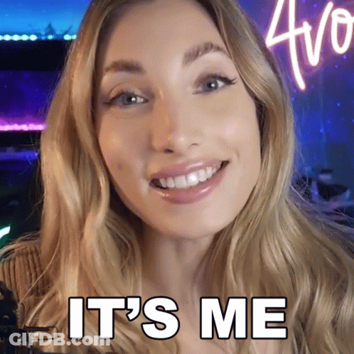 Woman Smiling It's Me GIF