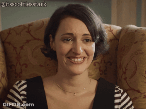 Woman Smiling @Itsscottiesstark GIF