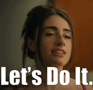 Woman Smiling Lets Do It GIF