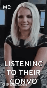Woman Smiling Listening To Conversation GIF