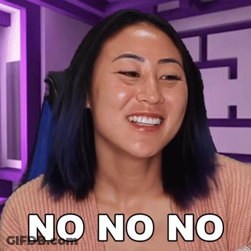 Woman Smiling No No No GIF