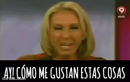 Woman Smiling Saying Ay Como Me Gustan Estas Cosas GIF