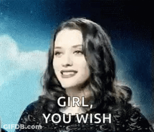 Woman Smiling Saying Girl You Wish GIF