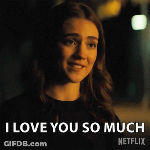 Woman Smiling Saying I Love You Netflix GIF