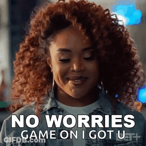 Woman Smiling Saying No Worries Game On GIF