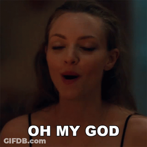 Woman Smiling Saying Oh My God GIF