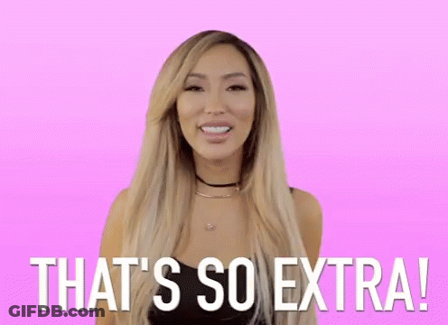 Woman Smiling Saying That's So Extra GIF