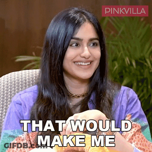 Woman Smiling Saying That Would Make Me GIF