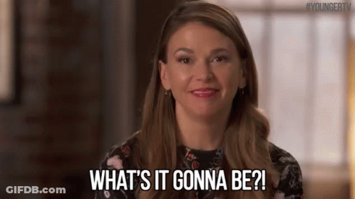 Woman Smiling Saying What's It Gonna Be GIF