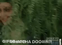 Woman Smiling Saying Whatcha Dooiiiin GIF