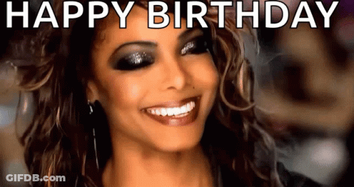 Woman Smiling Says Happy Birthday GIF