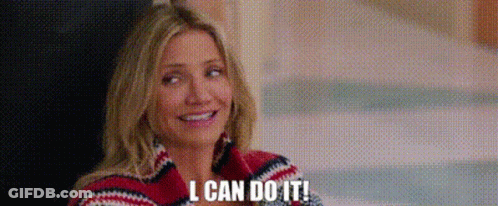 Woman Smiling Says I Can Do It GIF
