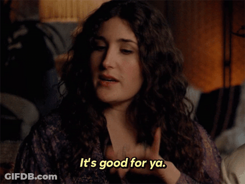 Woman Smiling Says It's Good For Ya GIF